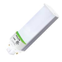 Hylite 10 watt 100/277 volt PL 4-Pin Base 3500K Neutral White Vibration Resistant Frosted LED