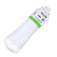 Hylite 10 watt 100/277 volt PL 4-Pin Base 3500K Neutral White Vibration Resistant Frosted LED