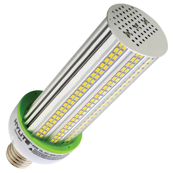 40 watt 100/277 volt Arc-Cob Mogul Screw Base 5000K Daylight LED