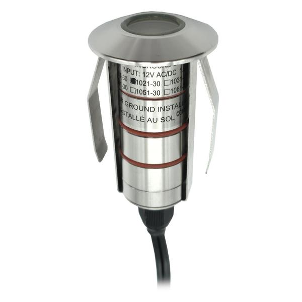 2 watt 12 volt 3000K Natural White Round Recessed Inground LED Path Indicator Light