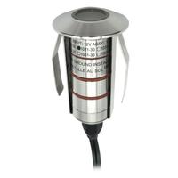Industrial Lighting 2 watt 12 volt 3000K Natural White Round Recessed Inground LED Path Indicator Light