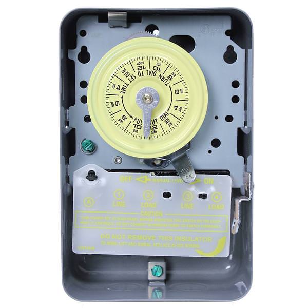 24 Hour 125 volt 40 amp DPST Mechanical Time Switch