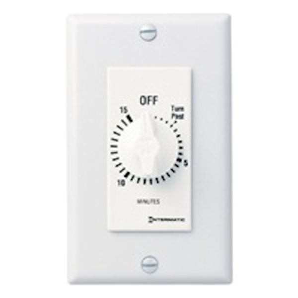15 Minute 125-277 volt SPST White Mechanical Timer