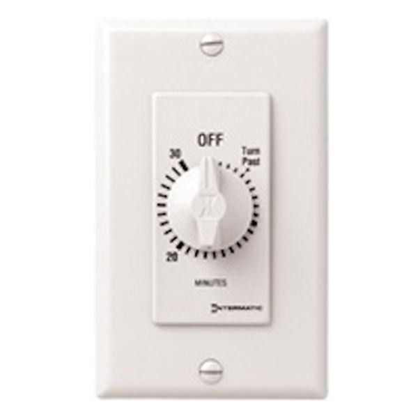 30 Minute 125-277 volt SPST White Mechanical Timer
