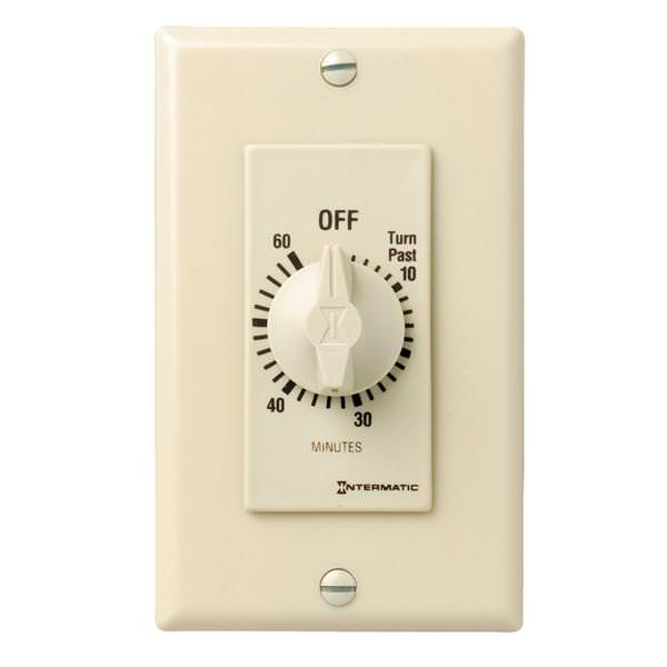 60 Minute 125-277 volt Ivory Timer