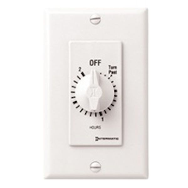 2 Hour 120-277 volt SPST White Mechanical Timer