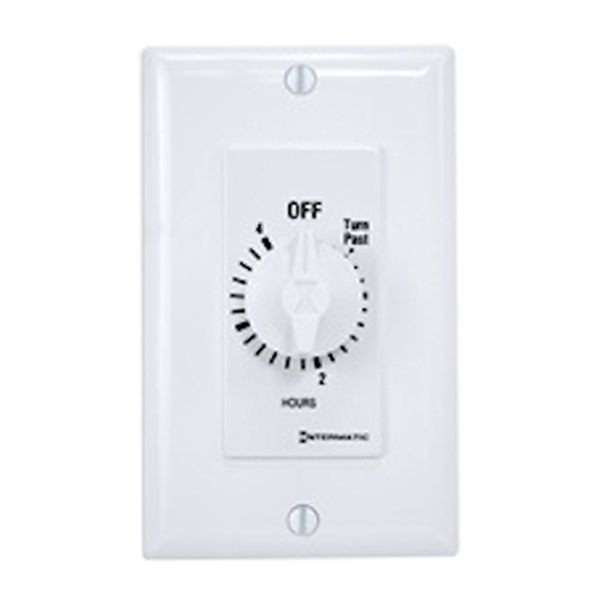 4 Hour 125-277 volt SPST White Mechanical Timer