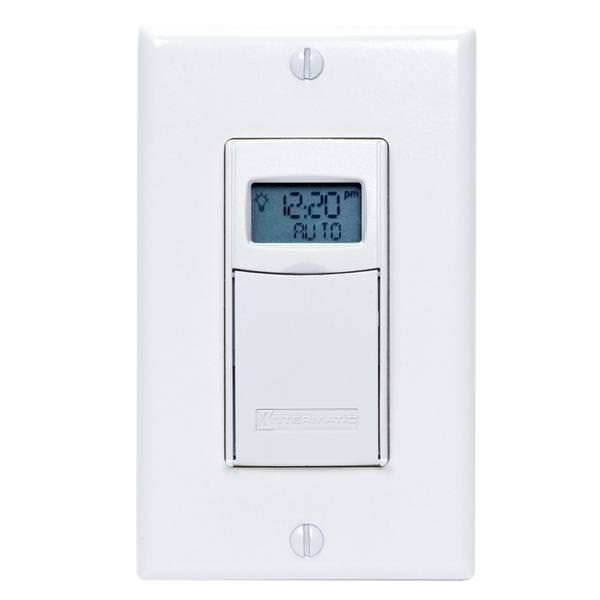 7 Day 24/277 volt 20 amp White Digital Astro Timer