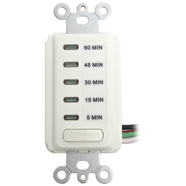 5/15/30/45/60 Minute 120 volt White Electronic Auto-Off Timer (No Switch Plate)