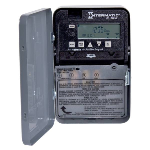 24 Hour 30 amp 120/277 volt SPST Electronic Time Switch