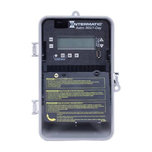7 Day 30 amp 120/277 volt 2-Circuit SPST Astronomic Time Switch (Type 3R Plastic Enclosure)