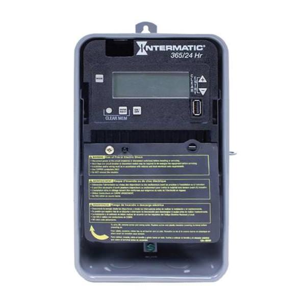 24 Hour 30 amp 120/277 volt SPST Electronic Time Switch (Type 3R Steel Enclosure)