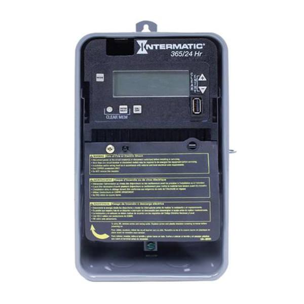 24 Hour 20/10 amp 120/277 volt SPDT Electronic Time Switch (Type 3R Steel Enclosure)