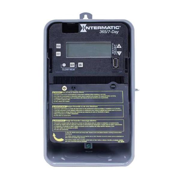 7 Day 20 amp 120/277 volt 1-Circuit SPDT Electronic Time Switch (Type 3R Steel Enclosure)
