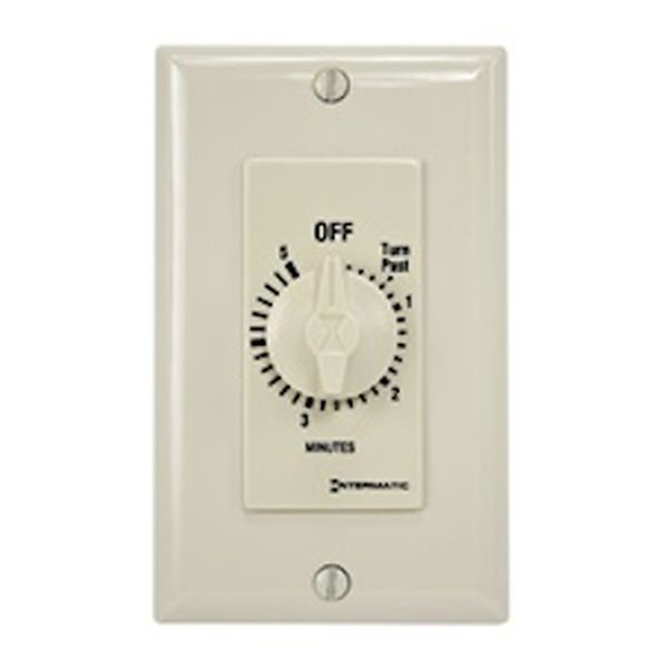 5 Minute 125-277 volt SPST Ivory Mechanical Timer