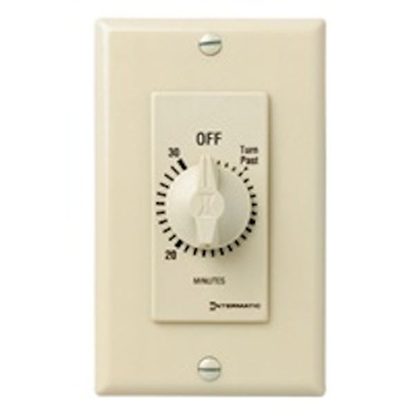 30 Minute 125-277 volt DPST Ivory Mechanical Timer