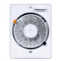 Intermatic 120 volt Stonedust White SPST Single Gang Mechanical Heavy Duty On/Off Timer with Captive Trippers