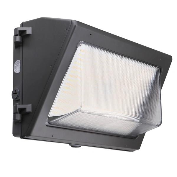 40/50/60/70/80 watt 120/277 volt 5000K Bronze Finish Glass Lens LED Wallpack