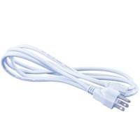 Jesco White 8' 3-wire Power Cord and Plug for Jesco Under-cabinet Fixtures