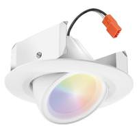 Juno 4" 8 watt 120 volt CCT Tunable RGB Dimmable Smart  LED