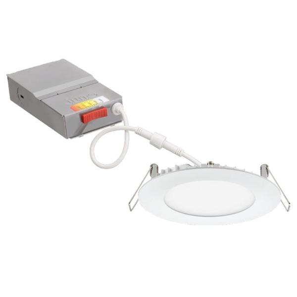 4" 9 watt 120/277 volt CCT Selectable Round LED Downlight
