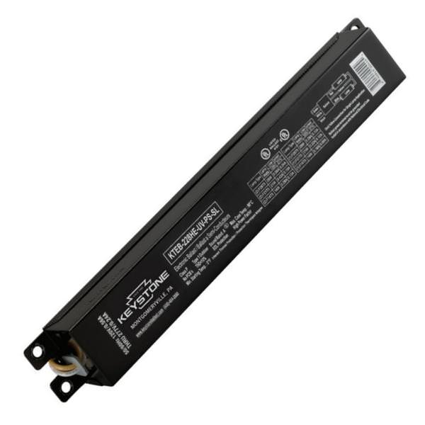 2 Lamp 28 watt 120/277 volt Program Start Steel High Efficiency Slim Case Electronic Ballast