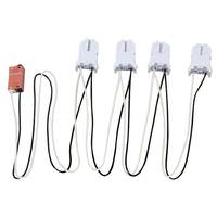 Keystone 4-Lamp T8 Wiring Harness for LED Tubes