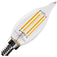 Keystone 5.5 watt 120 volt CA11 Candelabra Screw (E12) Base 3000K Natural White Clear Dimmable LED 