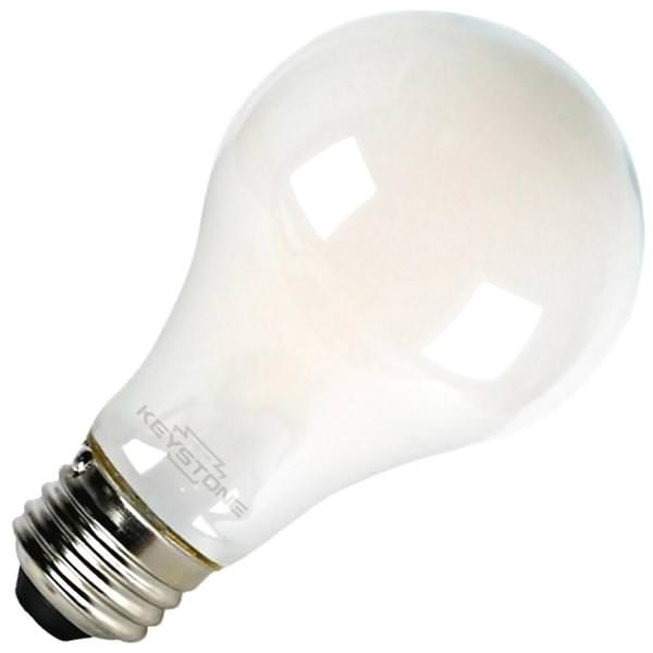8 watt 120 volt A19 Medium Screw Base 3000K Natural White Dimmable LED Filament