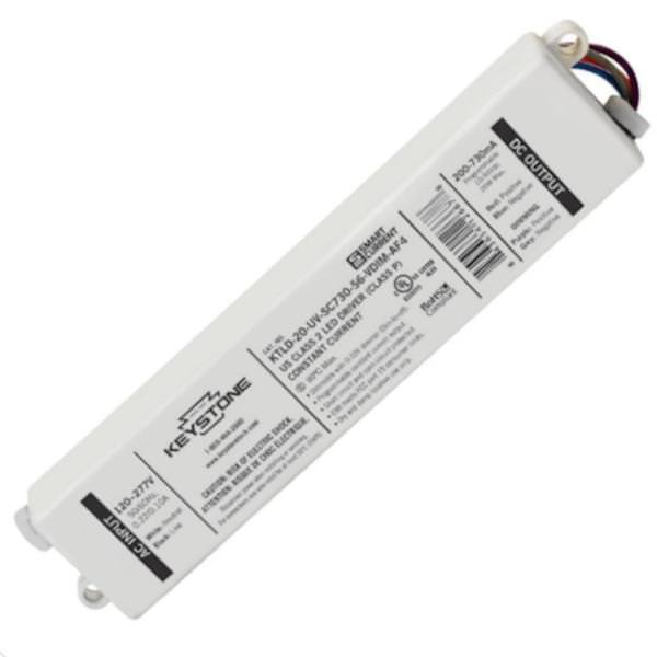 20 watt 120/277 volt Programmable Smart Current Dimmable Keystone Programmable LED Driver