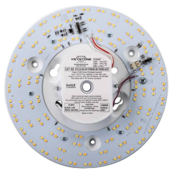 13.5/17/20.5 watt 120/277 volt 8" CCT Selectable Dimmable LED Retrofit Kit