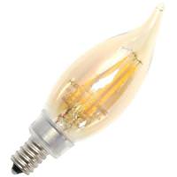 Keystone 4.5 watt 120 volt CA11 Candelabra Screw Base 2200K Warm White Amber Dimmable LED