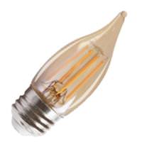 Keystone 4.5 watt 120 volt CA11 Medium Screw Base 2200K Warm White Amber Dimmable LED