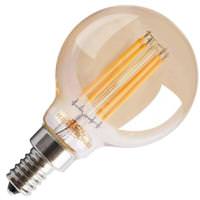 Keystone 4.5 watt 120 volt G16 Candelabra Screw Base 2200K Warm White Amber Dimmable LED
