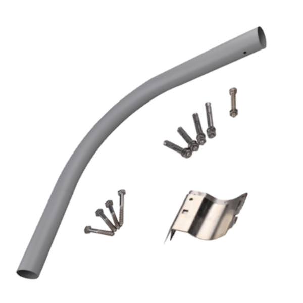 24" Curved Arm Mounting Pole for Dawn to Dusk Area Light
