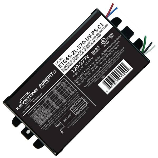 1-2 Lamp 45 watt 120/277 volt T5/T8/PLL Program Start Germicidal Lamp Ballast