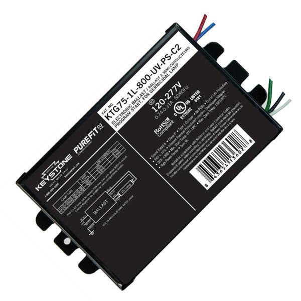 1 Lamp 75 watt 120/277 volt T8 Program Start Germicidal Lamp Ballast