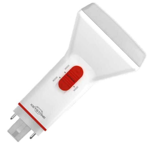 8.5 watt PL 2-Pin Base CCT Selectable Ballast Bypass Non-Dimmable LED