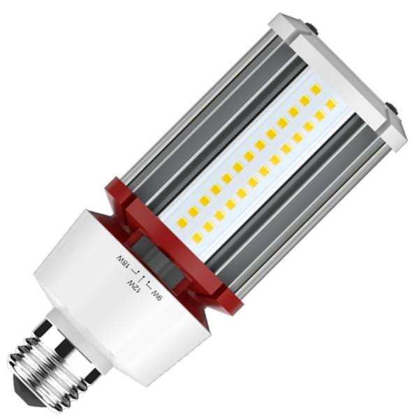 Selectable watt 120/277 volt Medium Screw Base 5000K Daylight Non-Dimmable LED