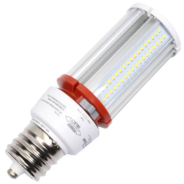 Selectable watt 120/277 volt Exclusionary Mogul Screw Base 5000K Daylight Non-Dimmable LED