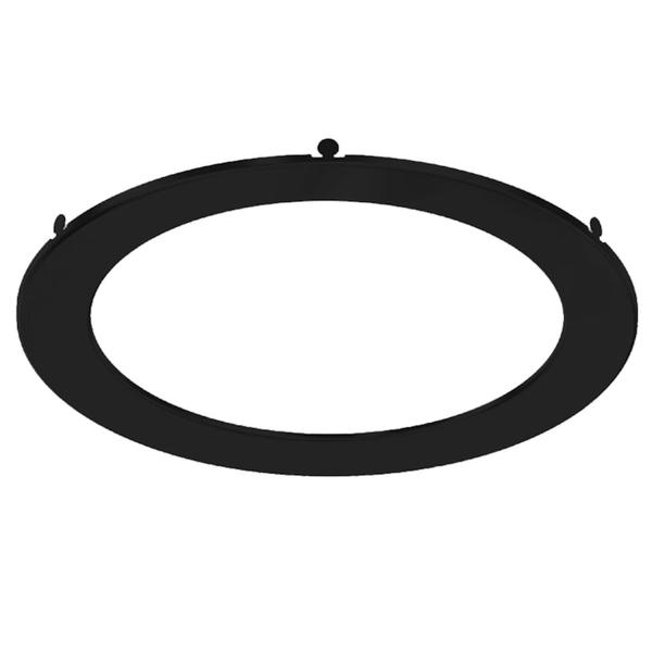 4" Matte Black Trim For LED Downlight