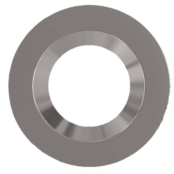 6" Brushed Nickel Trim For LED Downlight