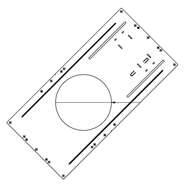 6" Round New Construction Rough-in Mounting Plate