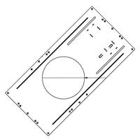 Keystone 6" Round New Construction Rough-in Mounting Plate