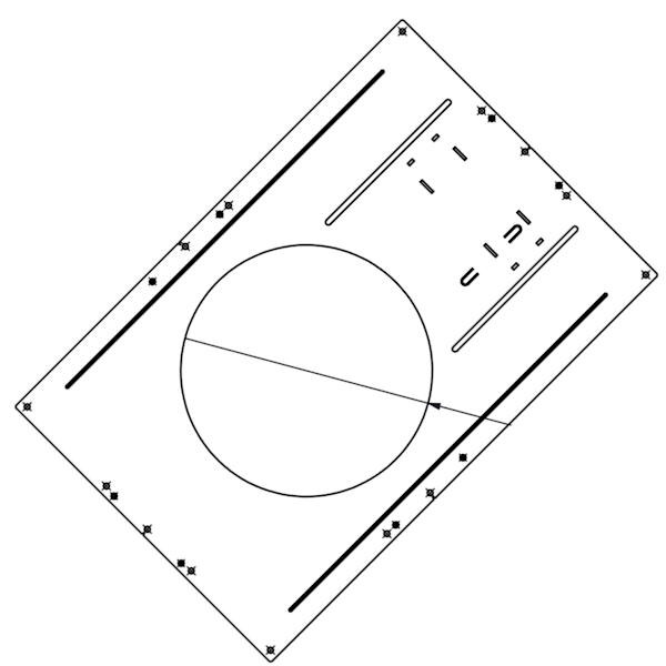 8" and 10" Round New Construction Rough-in Mounting Plate