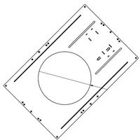 Keystone 8" and 10" Round New Construction Rough-in Mounting Plate