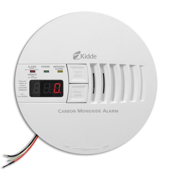 120 volt Digital Display Carbon Monoxide Alarm with Battery Backup (9V Battery Included)