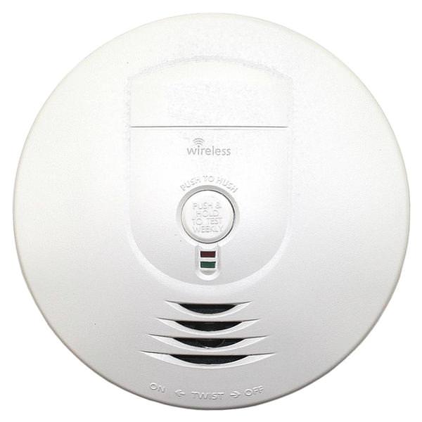 120 volt Hush Smoke Alarm Wireless System with Battery Backup (9V Battery Included)
