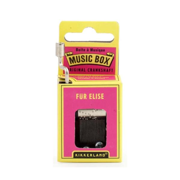 8.9" Fur Elise Crank Galvanized Steel Music Box