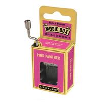 Kikkerland 8.9" Pink Panther Crank Galvanized Steel Music Box